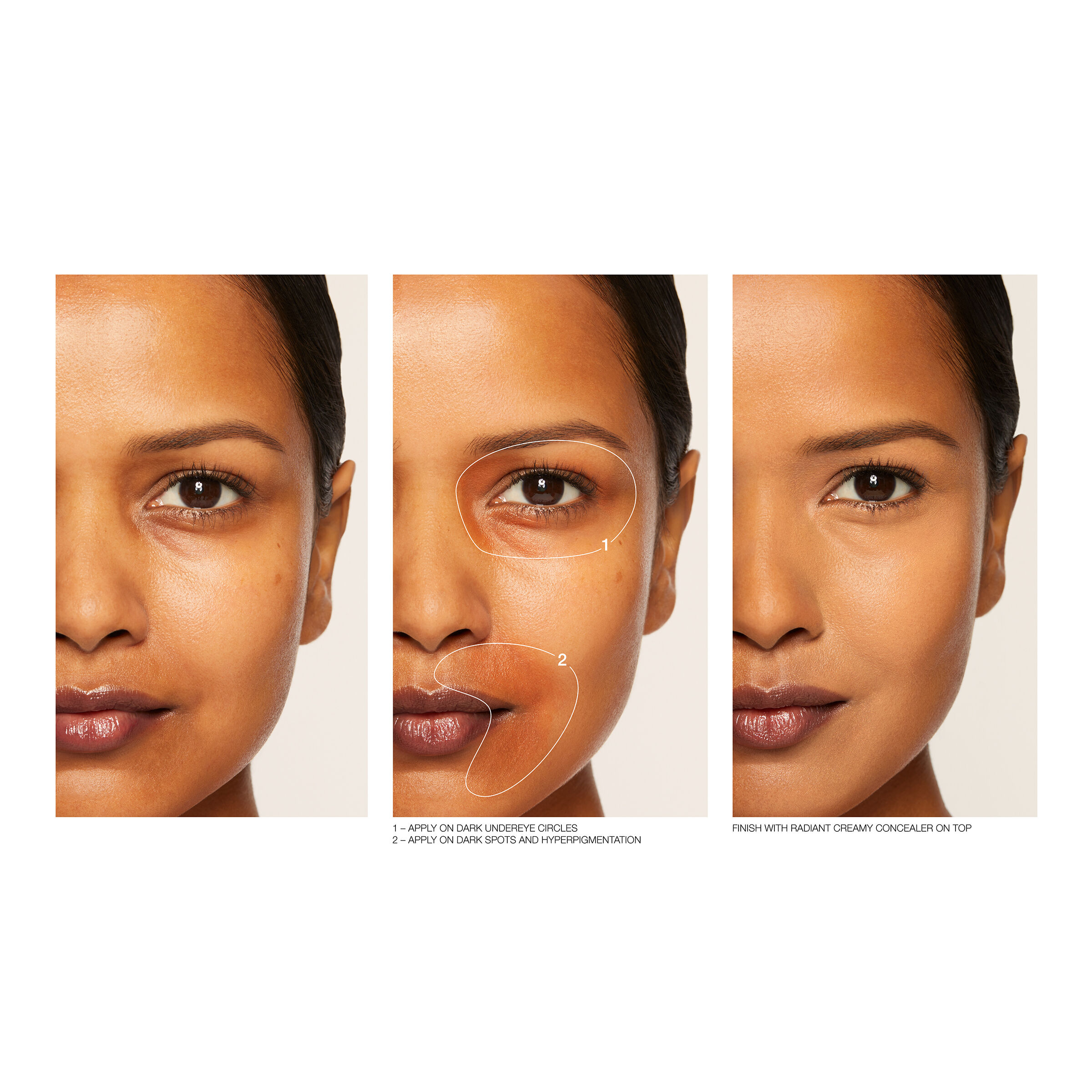 Creamy concealer for dark clearance circles