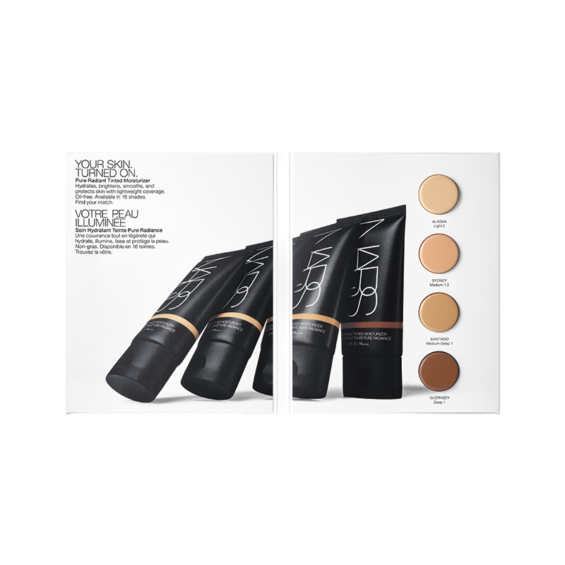 PURE RADIANT TINTED MOISTURIZER Sample, NARS Sample Container