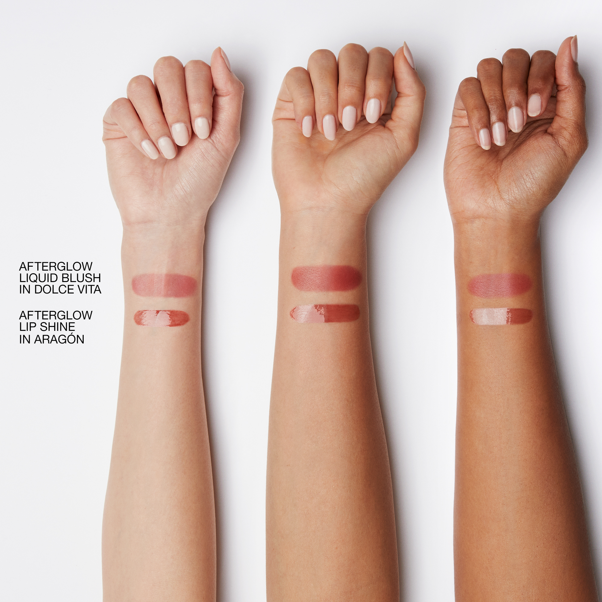 Mini Afterglow Liquid Blush & Lip Shine Duo - Dolce Vita & Arag&ograve;n